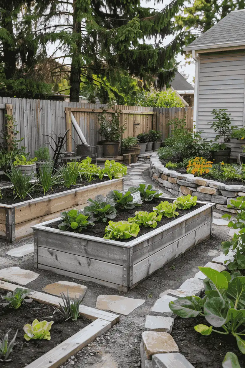 16 Raised Bed Vegetable Garden Ideas 7 16 Raised Bed Vegetable Garden Ideas Mixed Materials