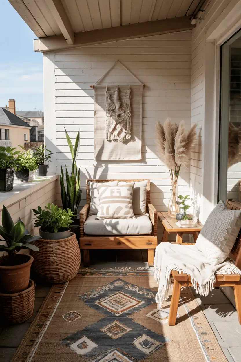 Balcony Decor Ideas Cozy Outdoor Rug