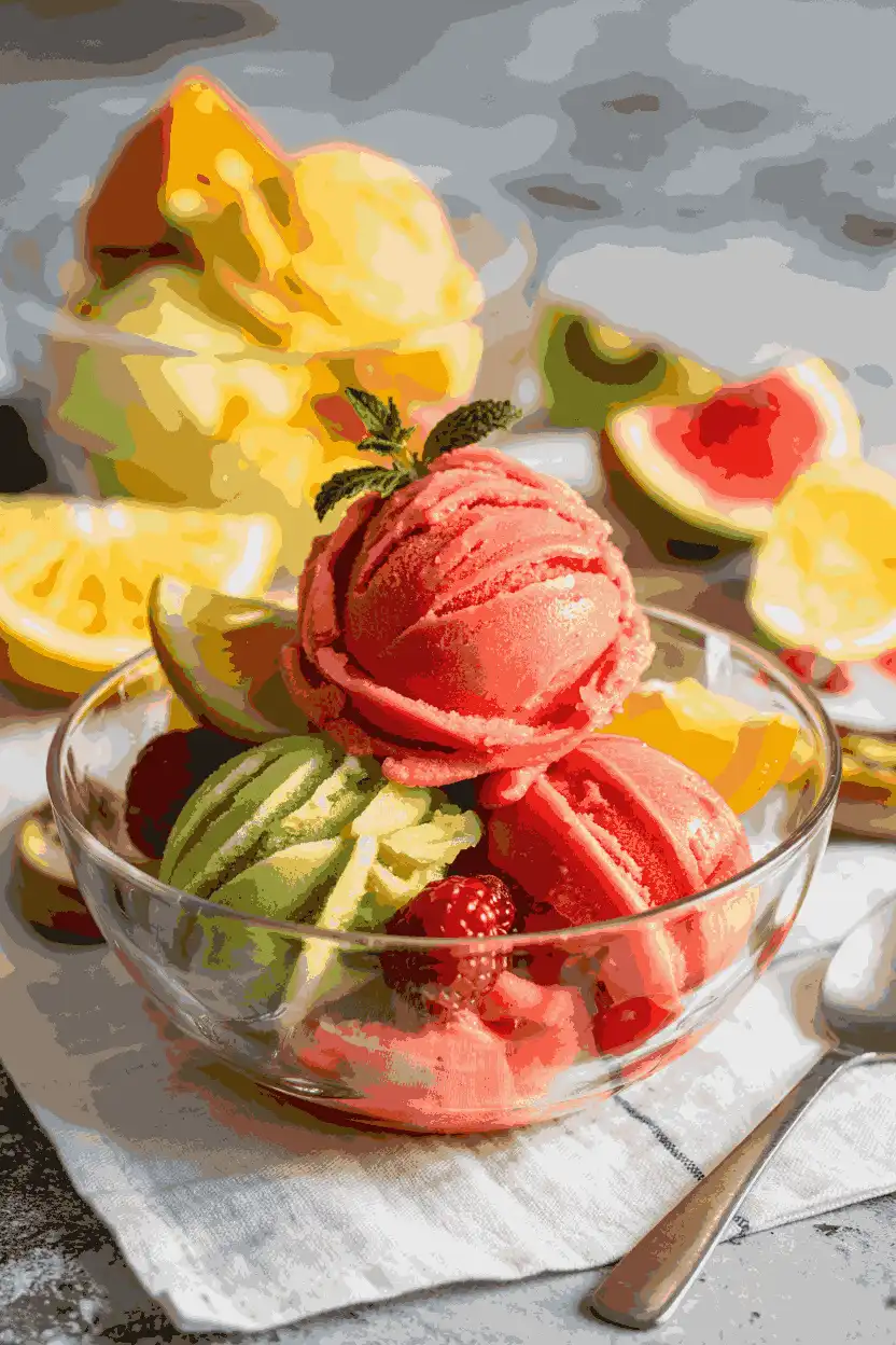 Dessert Recipes Ideas Sorbets and Granita
