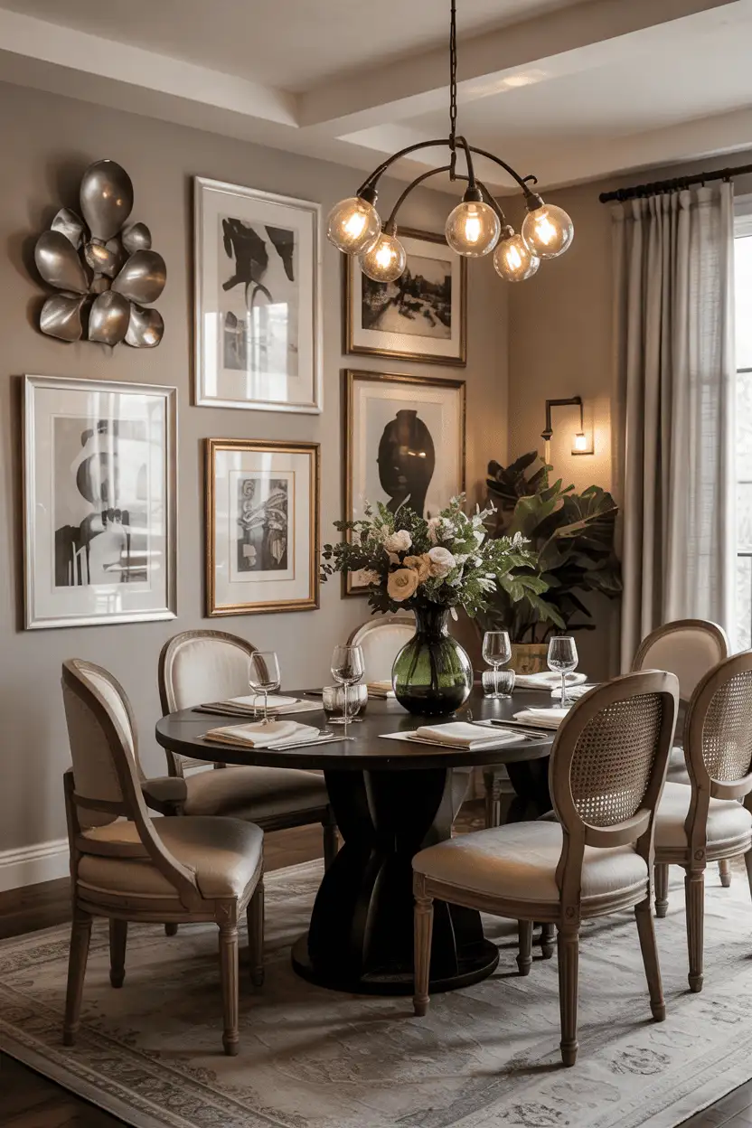20 DIY Wall Art Ideas 13 Dining Room Wall Decor