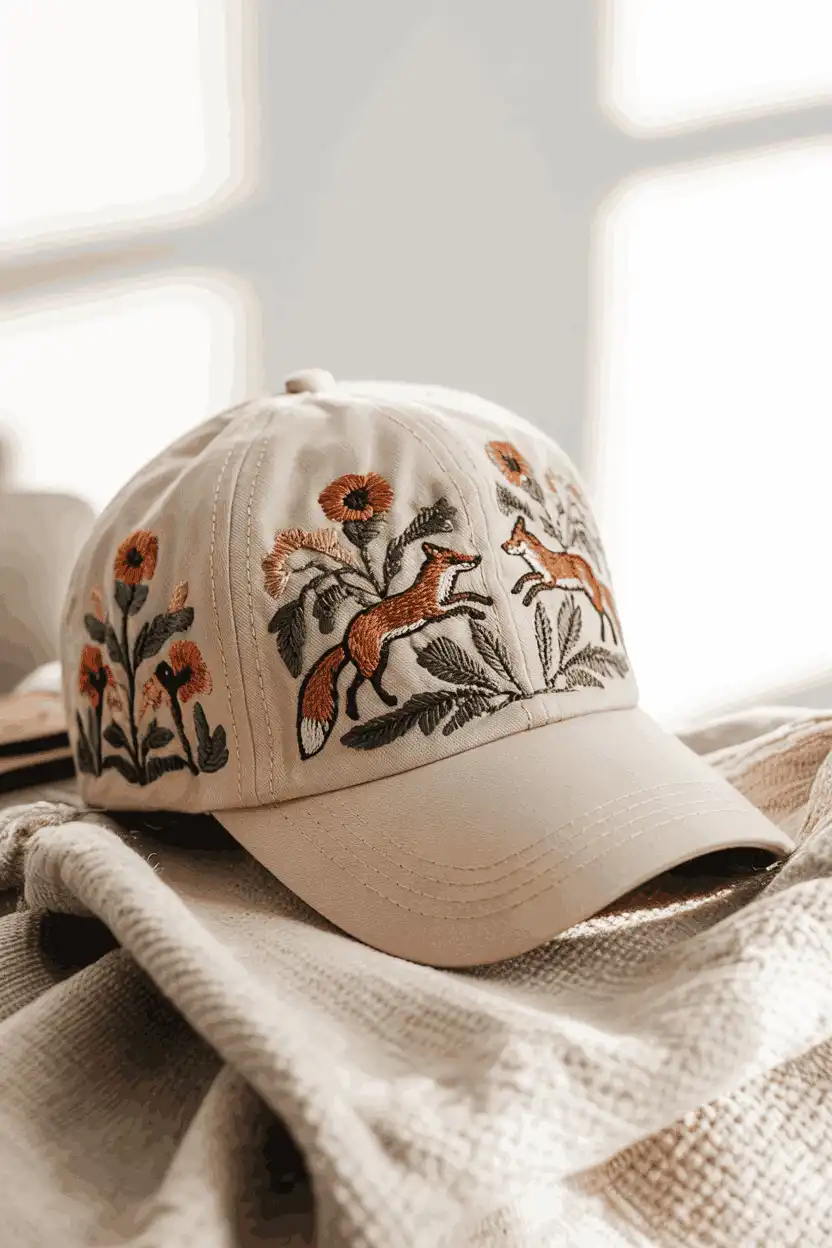 25 Easy Embroidery Designing Ideas 9 Embroidered Hat Ideas
