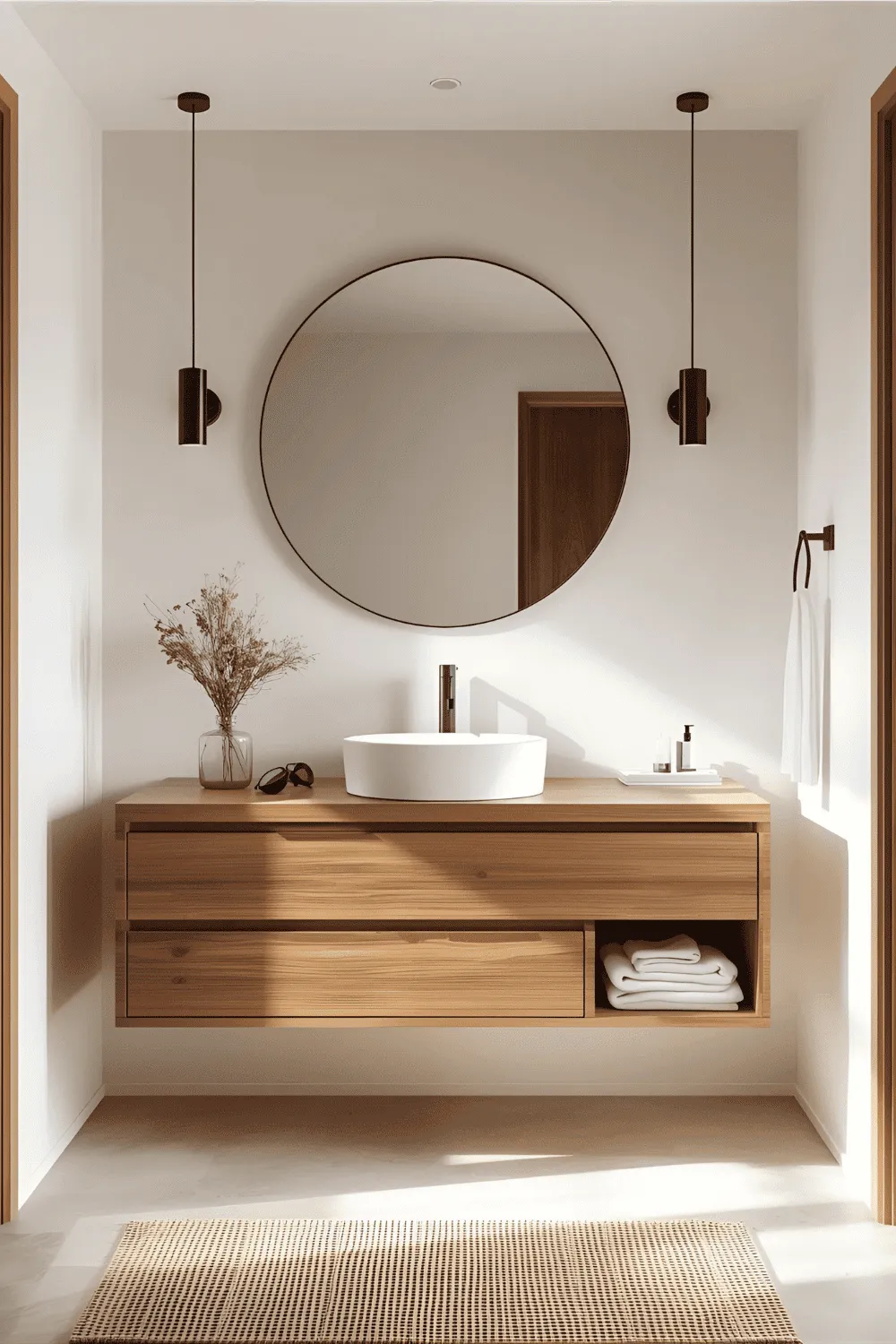 20 Modern Bathroom Ideas 1 Floating Vanity for a Clean, Modern Look