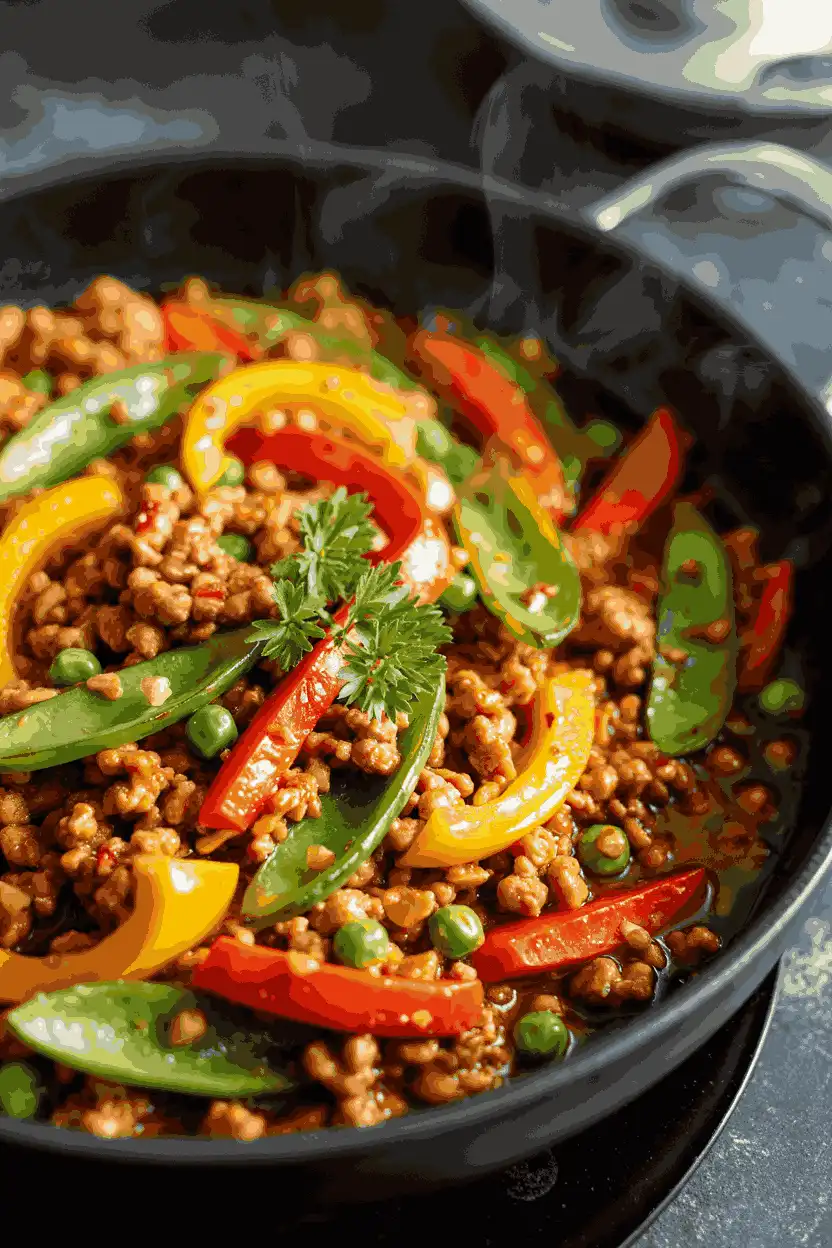 Ground Turkey and Vegetable Stir Fry
