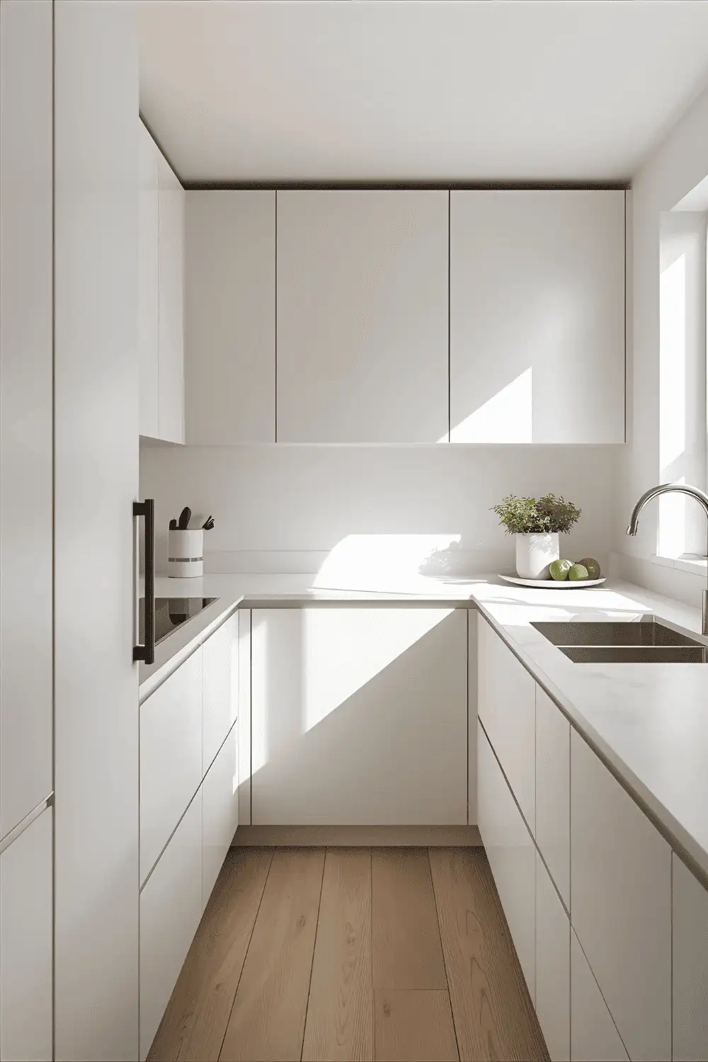 Handle less Modern Kitchen Cabinets