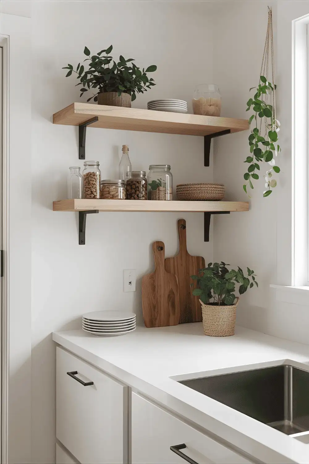 Kitchen decor Open Shelving