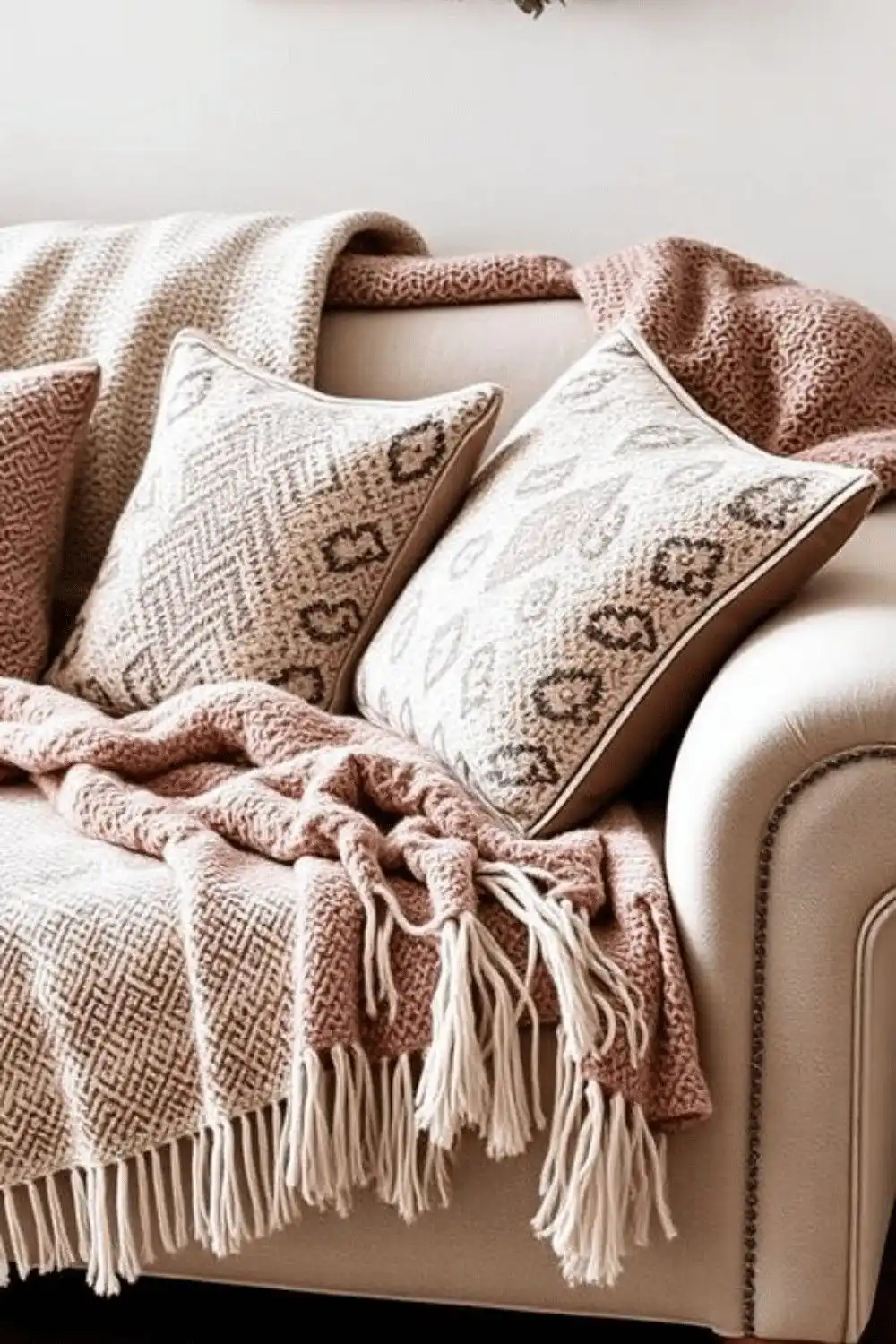 25 Cozy Apartment Decor Ideas 11 Layer Cozy Throws and Cushions for Texture and Warmth