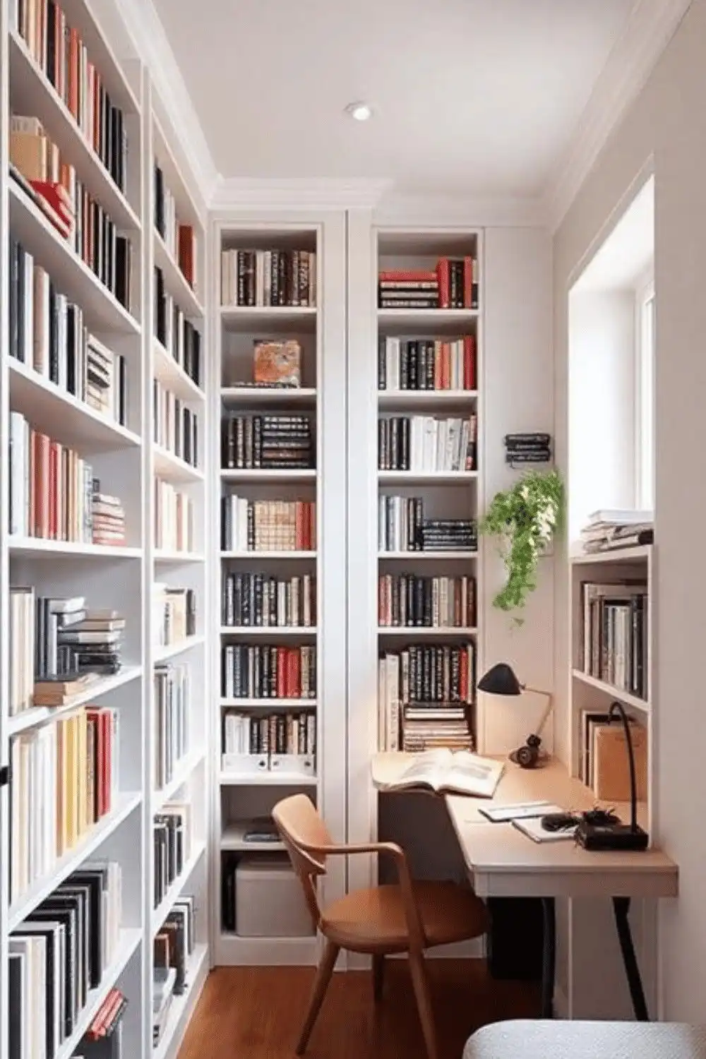 25 Cozy Apartment Decor Ideas 22 Maximize Vertical Storage with Tall Bookcases