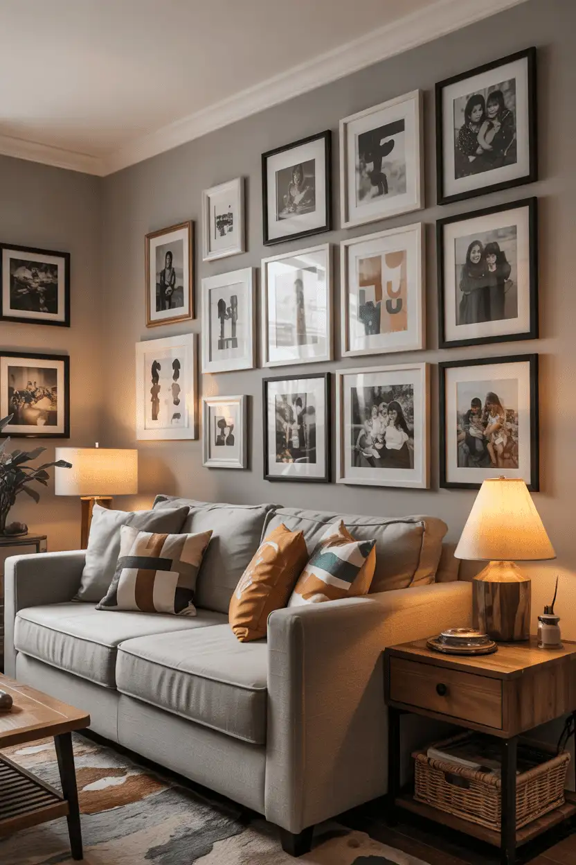 20 DIY Wall Art Ideas 8 Picture Frame Walls