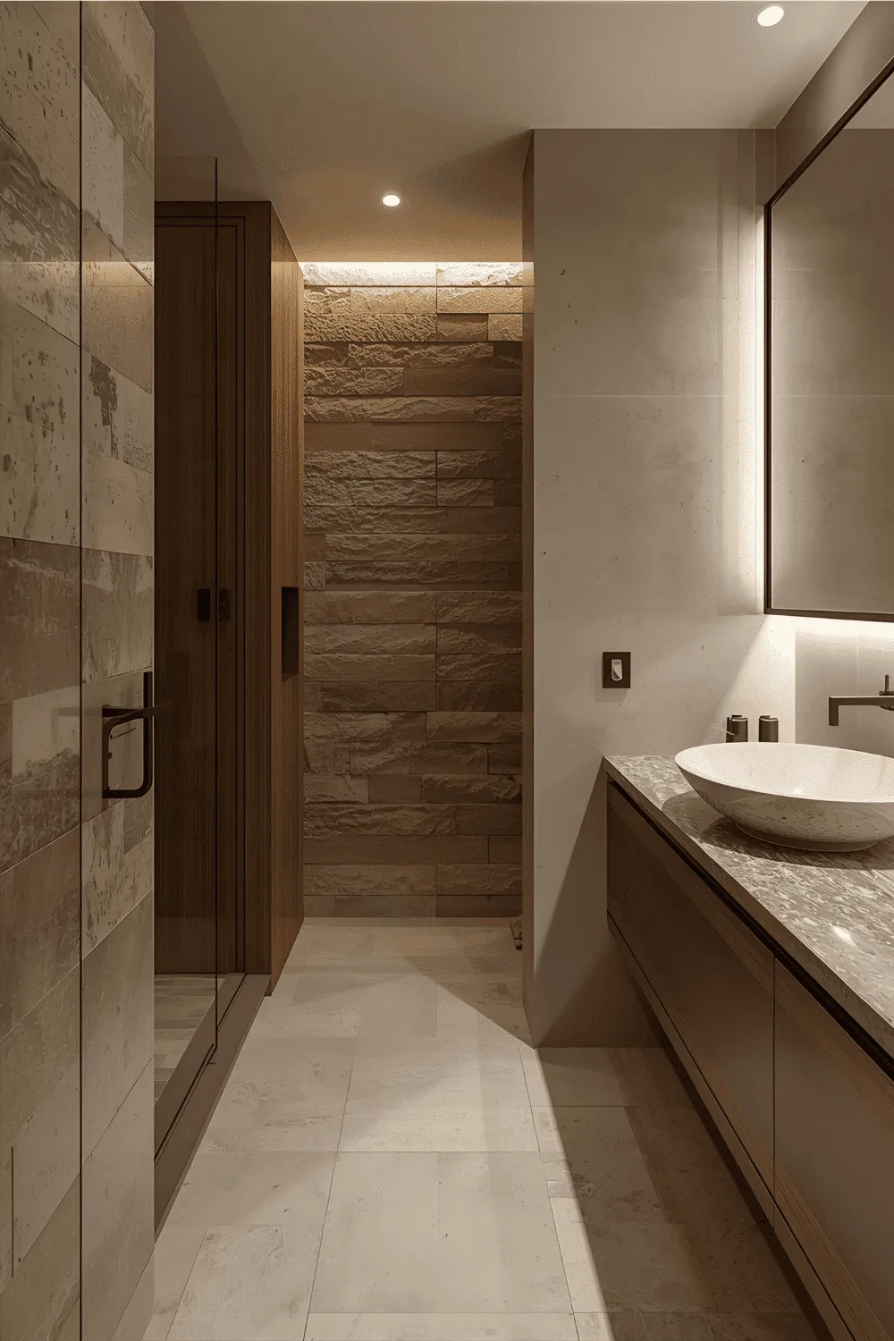 20 Modern Bathroom Ideas 8 Swap Curtains for a Clear Glass Shower Screen