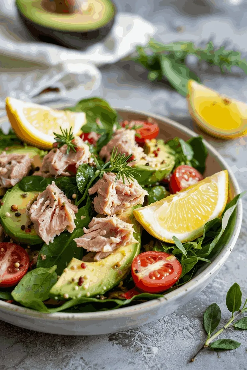 15 Quick and Healthy Lunch Ideas 7 Tuna and Avocado Salad