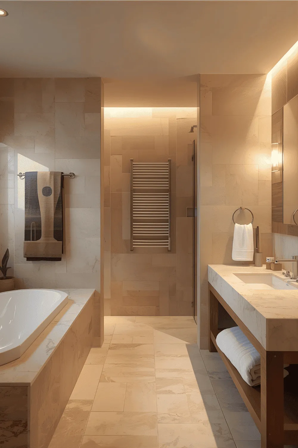 20 Modern Bathroom Ideas 5 Wall Color with a Modern Palette