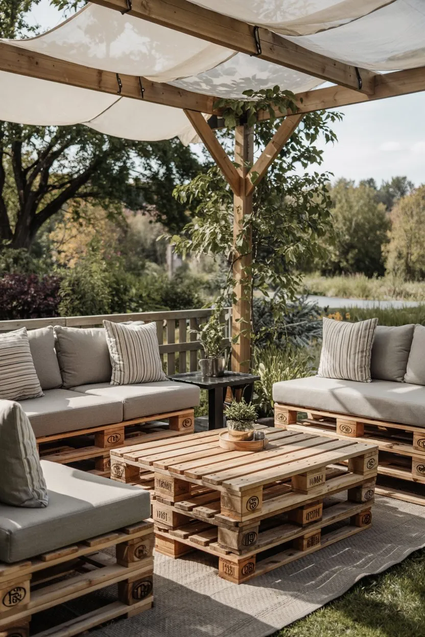 20 DIY Furniture Makeover Ideas 14 DIY Furniture Outdoor Pallet Furniture Set