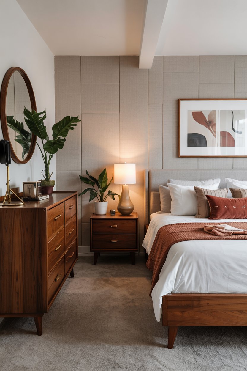30 Modern Bedroom Designs Ideas 12 Mid Century Modern Bedroom with Coordinated Storage