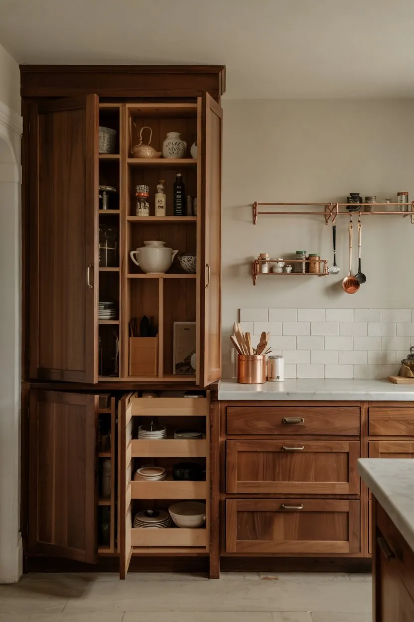 Mini Kitchen Design Idea Vertical Storage
