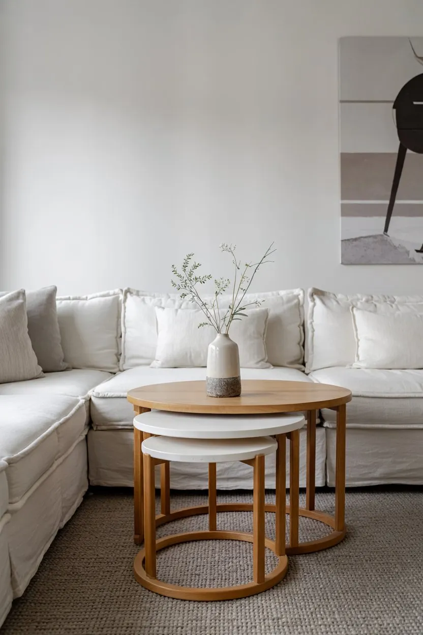 25 Minimalist Living Room Decor Ideas 6 Minimalist Living Room Nest of Tables for Flexible Functionality