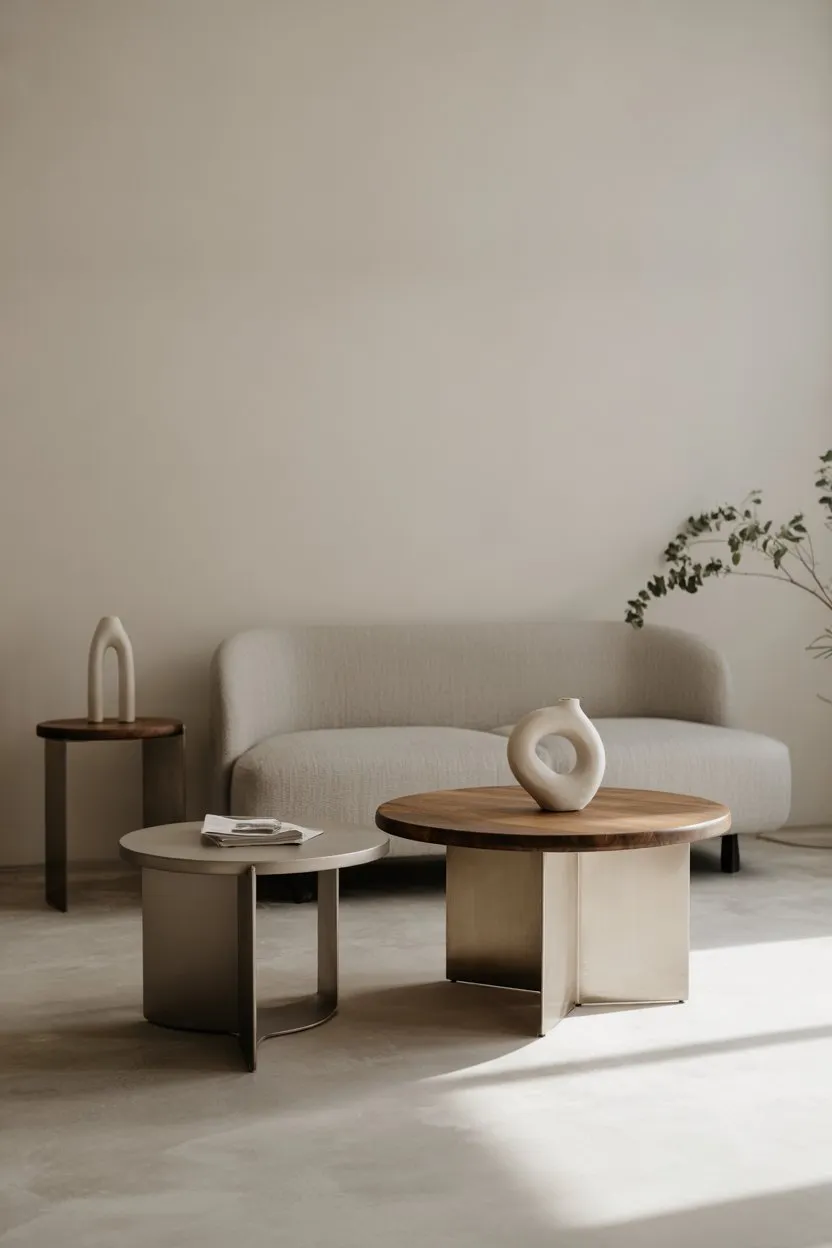 25 Minimalist Living Room Decor Ideas 9 Minimalist Living Room Side Tables with Clean Lines