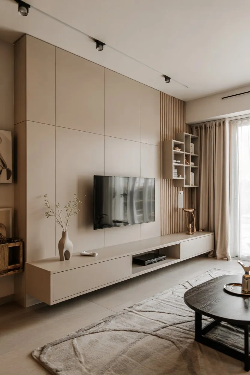 25 Minimalist Living Room Decor Ideas 22 Minimalist Living Room Sleek TV Wall Designs for a Modern Look