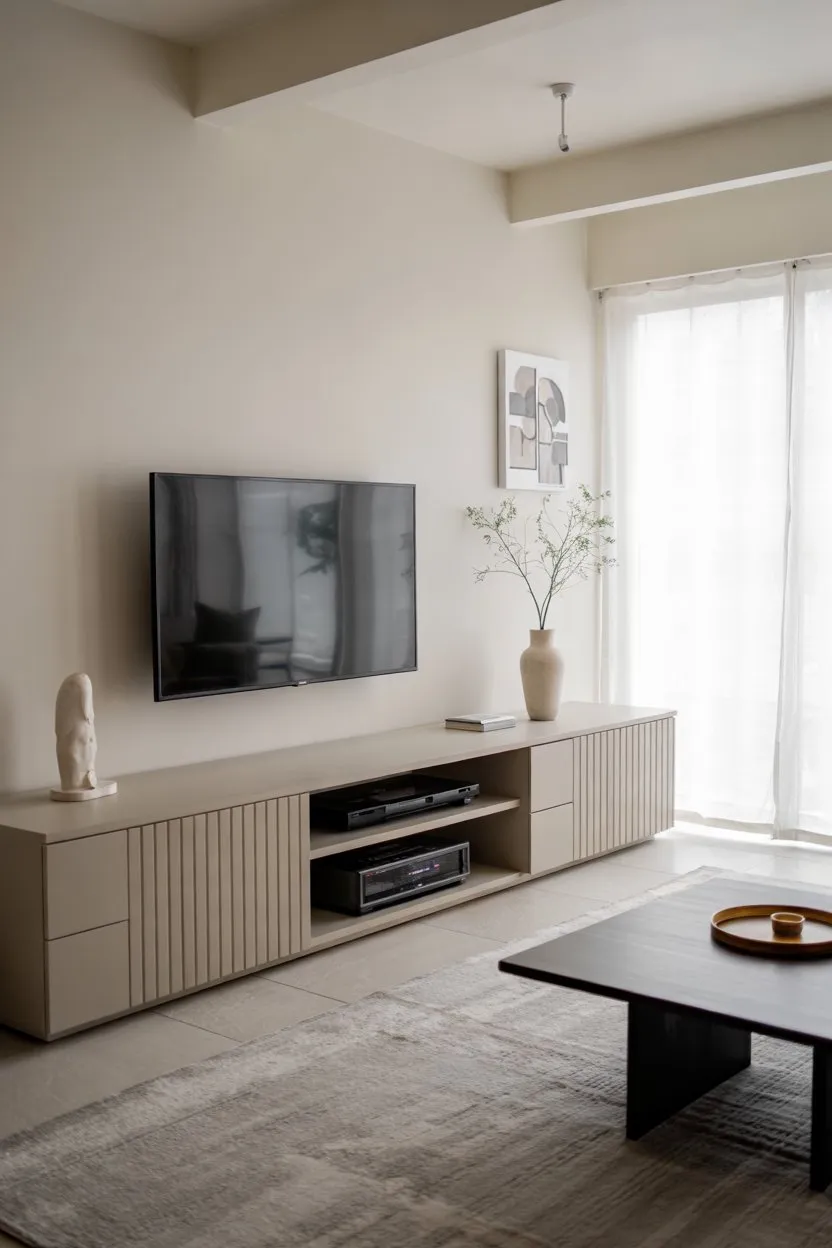 25 Minimalist Living Room Decor Ideas 15 Minimalist Living Room TV Cabinets with Concealed Storage