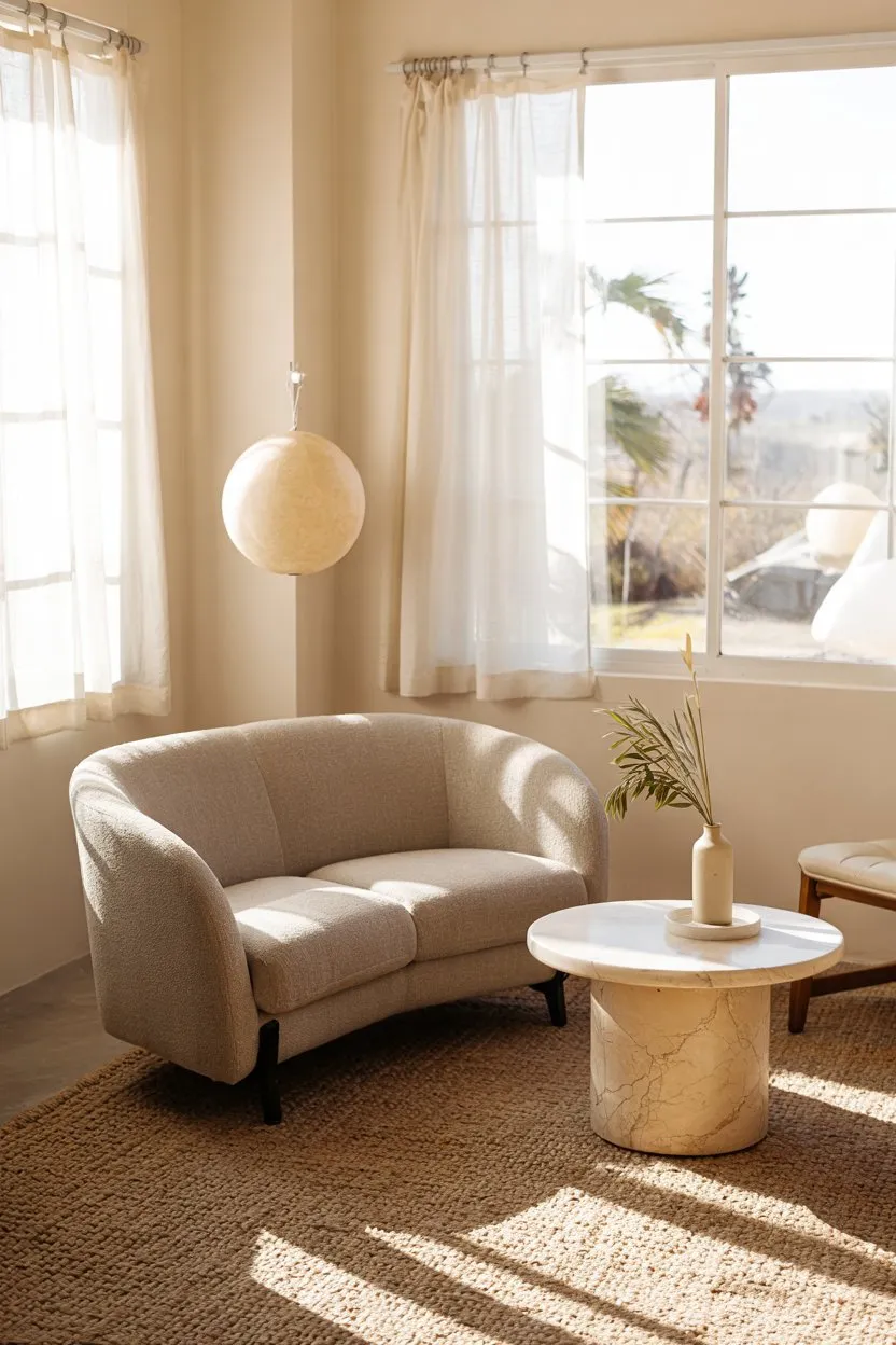 25 Minimalist Living Room Decor Ideas 11 Minimalist Living Room a Loveseat for Compact Spaces