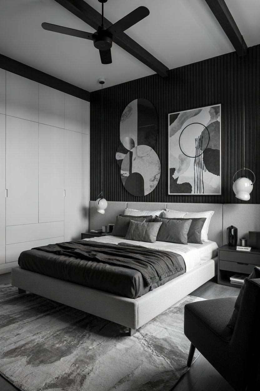 30 Modern Bedroom Designs Ideas 28 Modern Bedroom with Monochrome Styling Concept