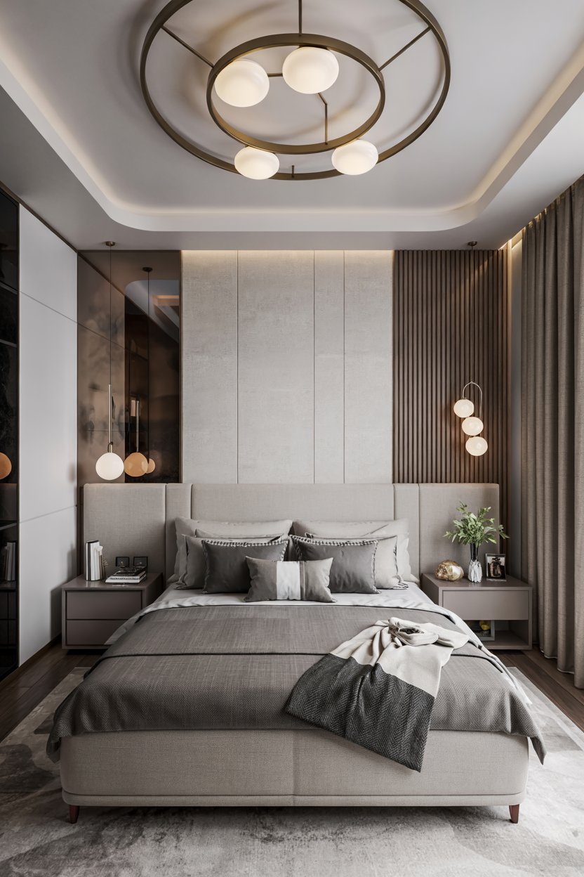 30 Modern Bedroom Designs Ideas 10 Modern Master Bedroom with Layered Lighting Design