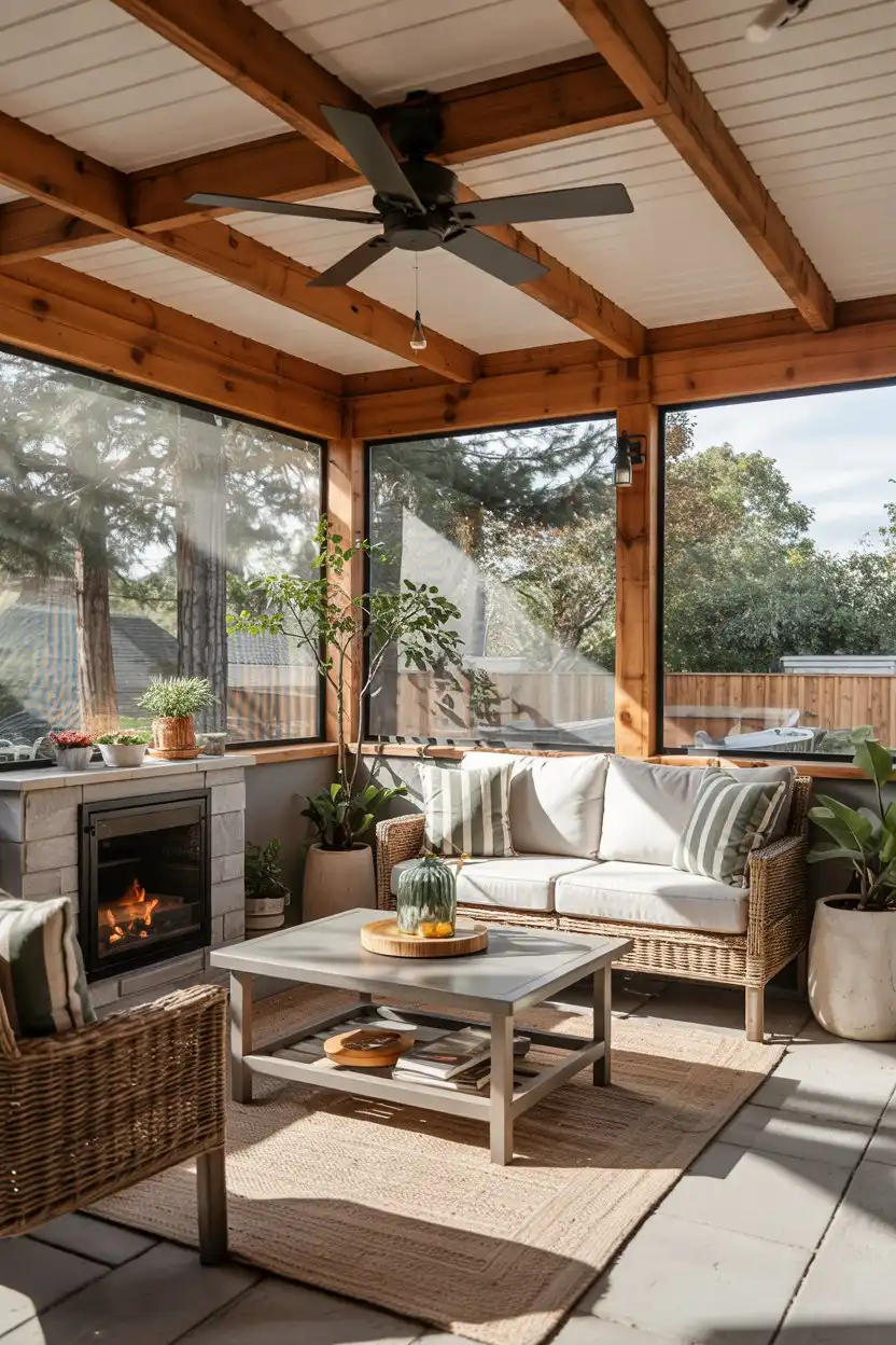 25 Budget Friendly Outdoor Patio Designs 11 Outdoor Patio Designs Covered Patio with Screened-In Option