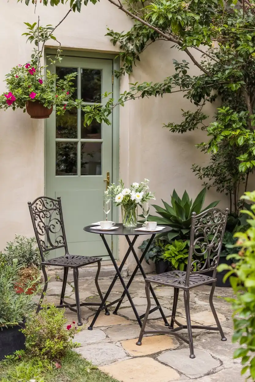 25 Budget Friendly Outdoor Patio Designs 13 Outdoor Patio Designs Using Garden Bistro Sets for Charm