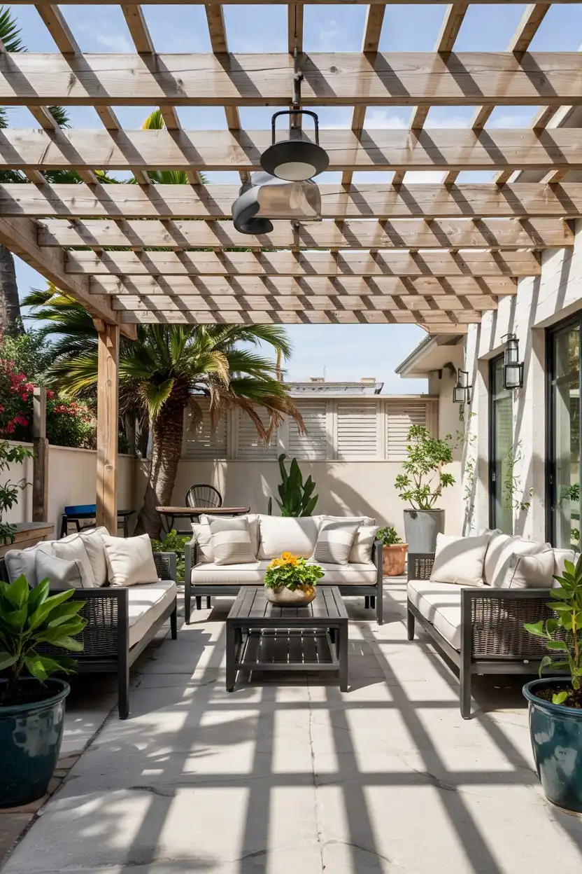 25 Budget Friendly Outdoor Patio Designs 4 Outdoor Patio Designs with Pergola Shade