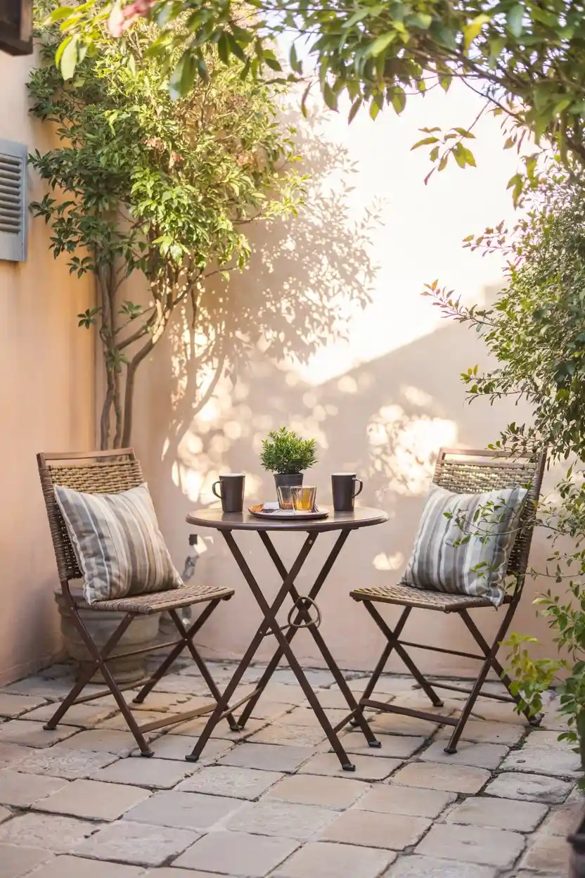 20 Small Patio Furniture Ideas 1 Patio Furniture Bistro Sets for Cozy Dining