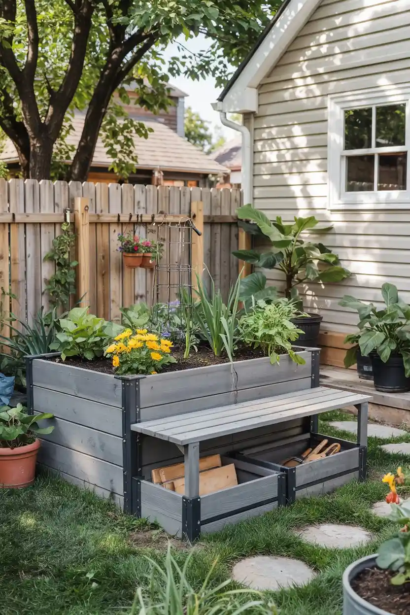 20 Raised Garden Bed Ideas 16 Multi-Purpose Raised Garden Beds with Storage