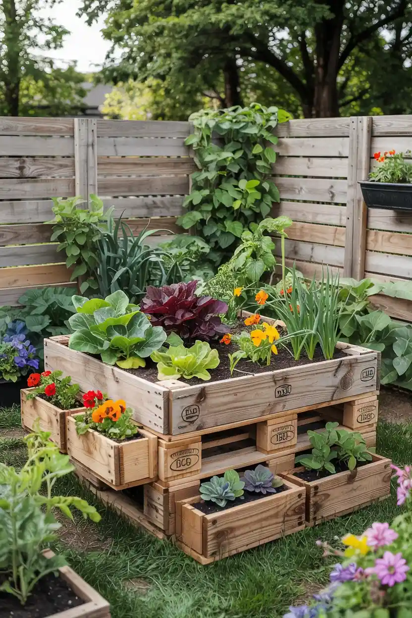 20 Raised Garden Bed Ideas 13 Pallet Raised Bed Gardens with Added Planters