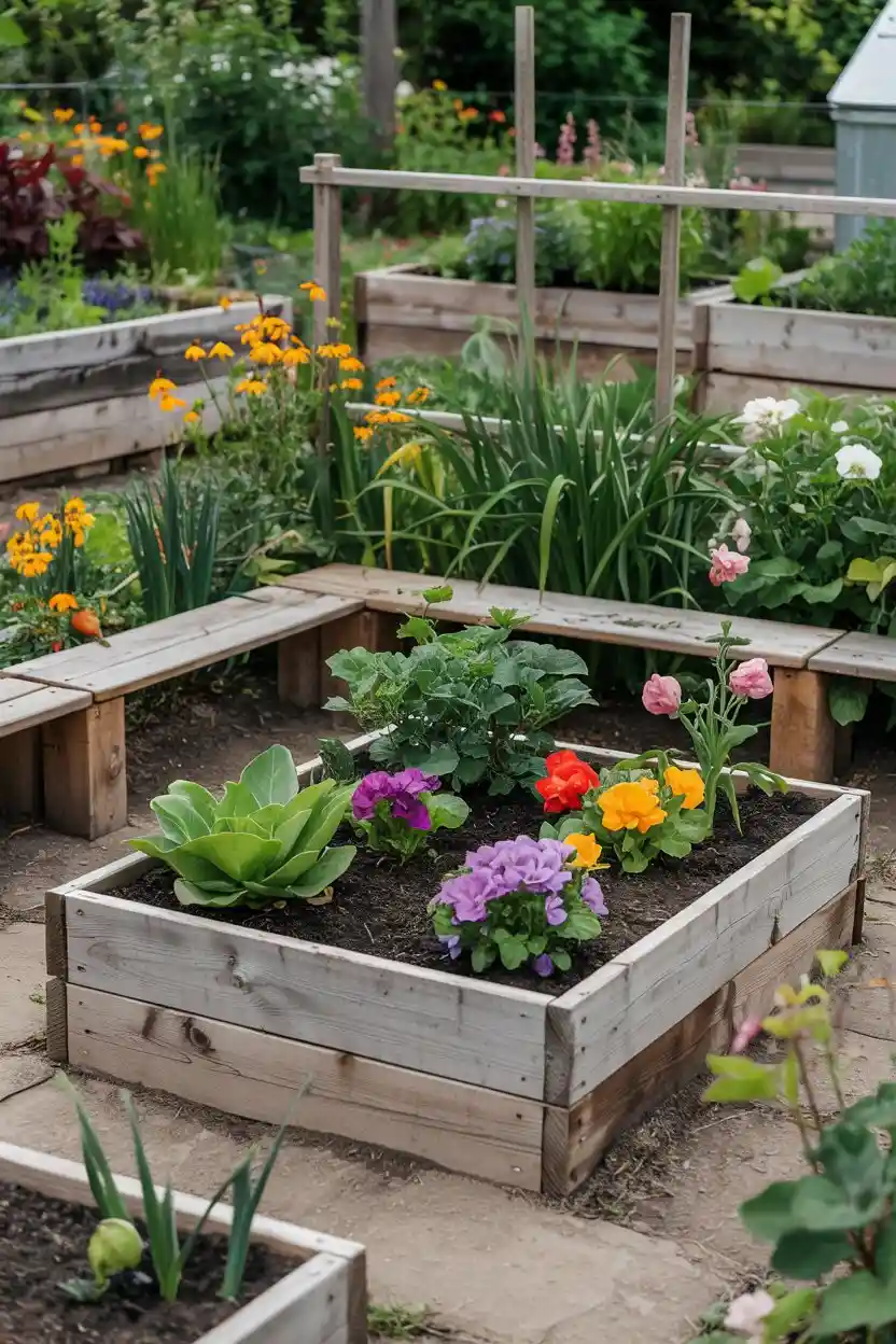 20 Raised Garden Bed Ideas 19 Raised Garden Beds with Built-In Seating