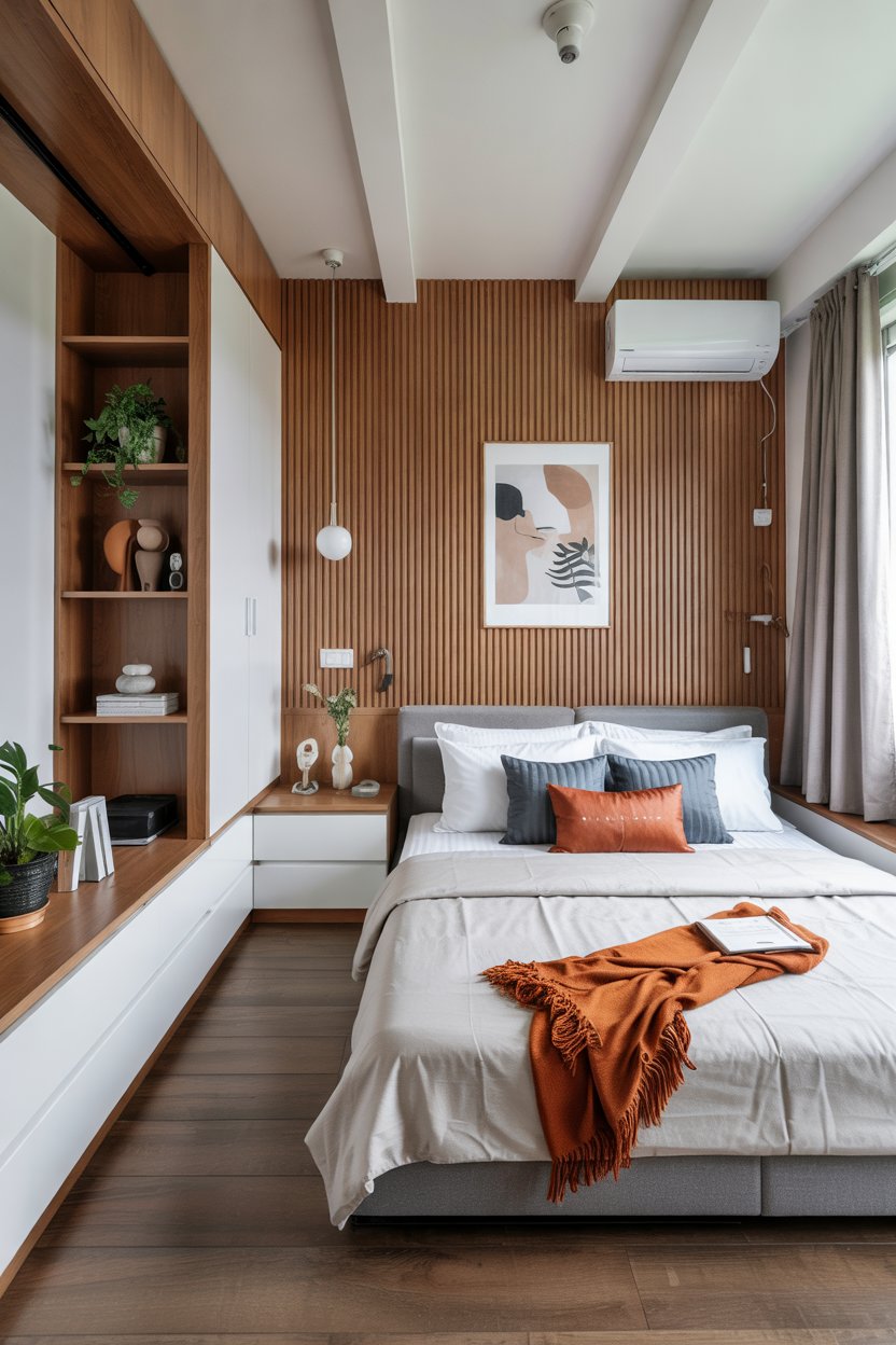 30 Modern Bedroom Designs Ideas 6 Small Modern Bedroom with Space-Efficient Furniture