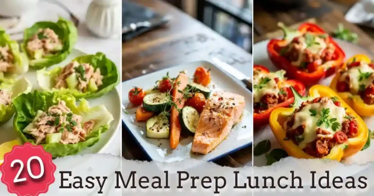 20 Easy Meal Prep Lunch Ideas to Save Time in Busy Routine