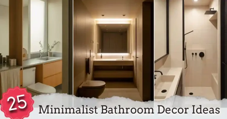 25 Minimalist Bathroom Decor Ideas