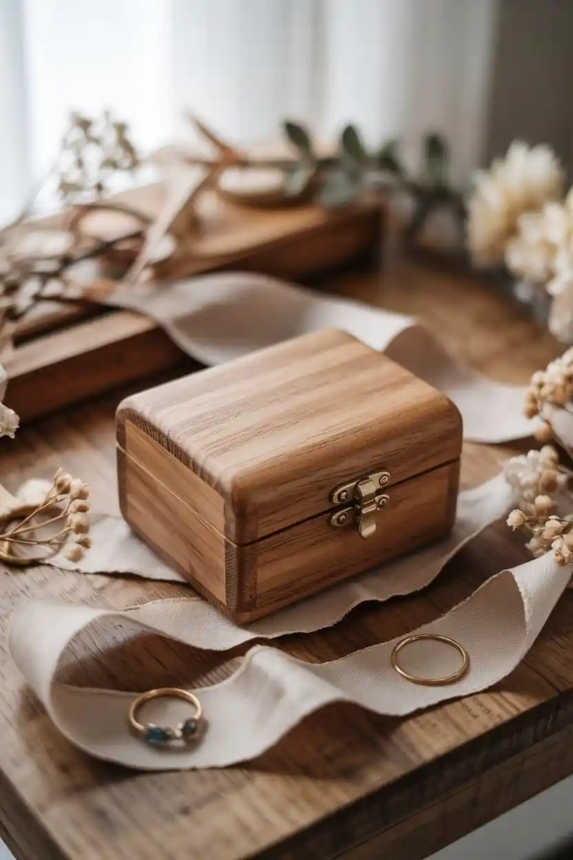 Engraved Wooden Keepsake Box