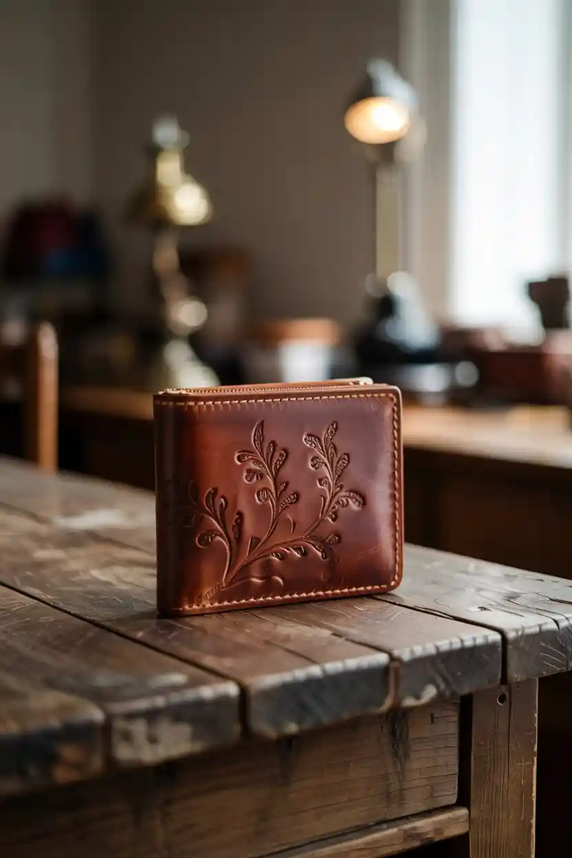 Personalized Leather Wallet or Purse