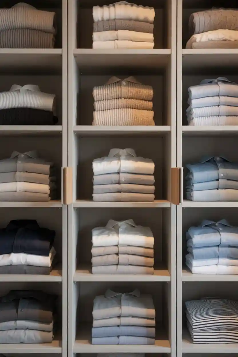 25 Budget Closet Organization Ideas 10 Add Shelf Dividers to Prevent Pile Collapse