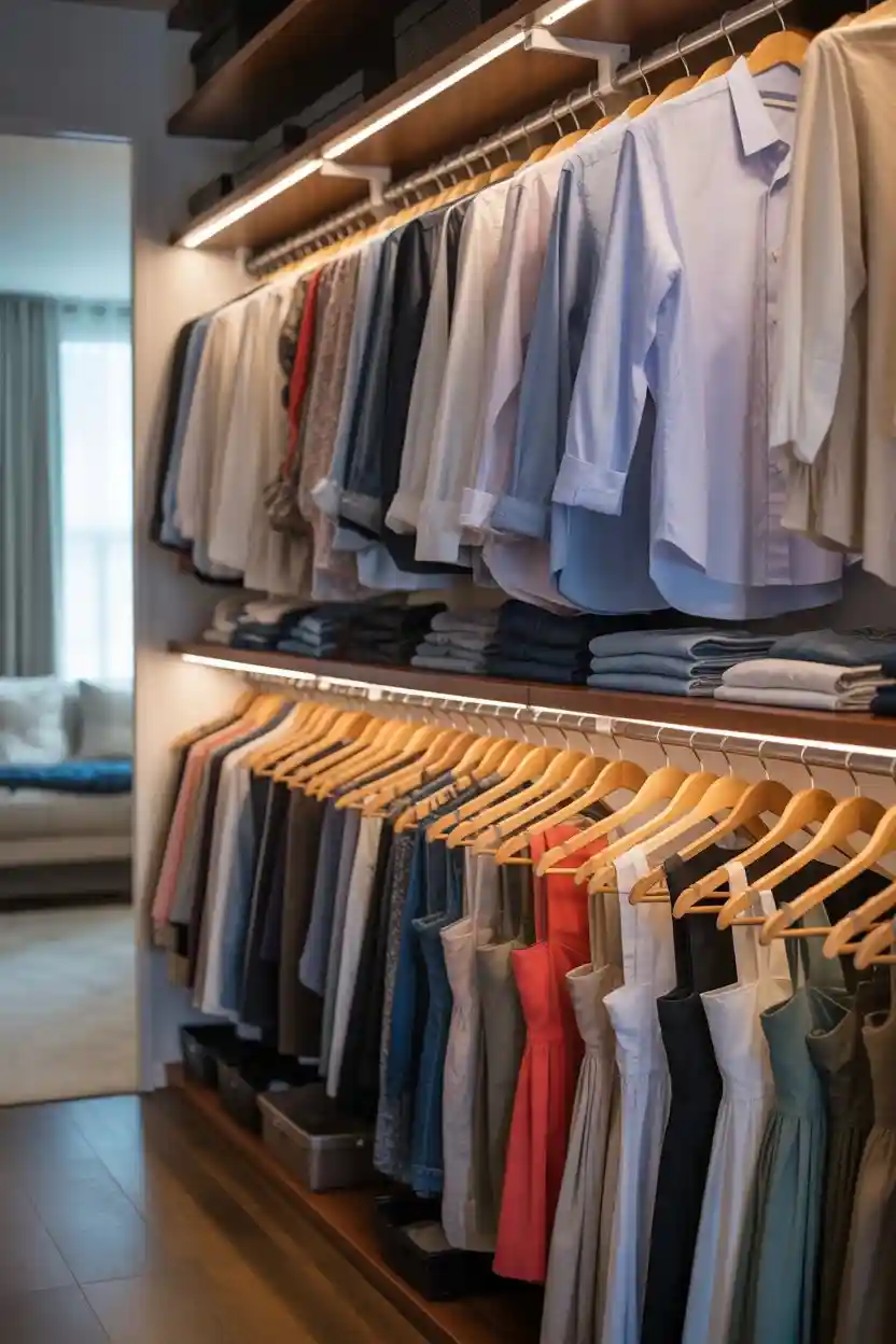 25 Budget Closet Organization Ideas 7 Group Clothes by Category, Not Color First