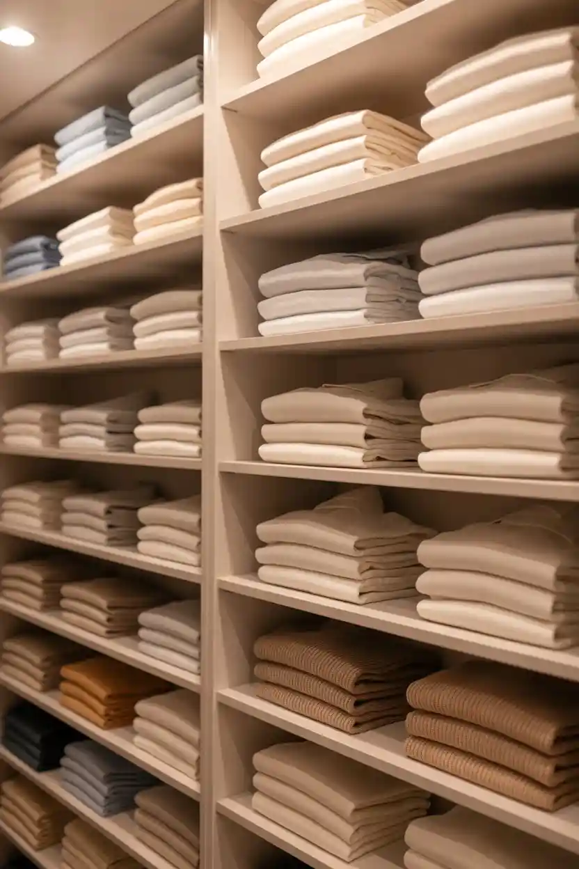 25 Budget Closet Organization Ideas 22 Keep a Consistent Folding Method