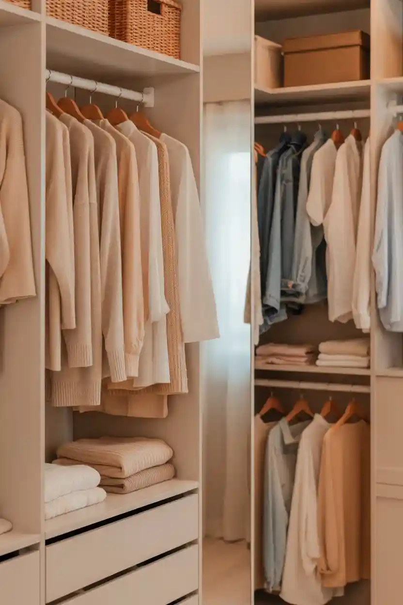 25 Budget Closet Organization Ideas 23 Store Similar Fabrics Together