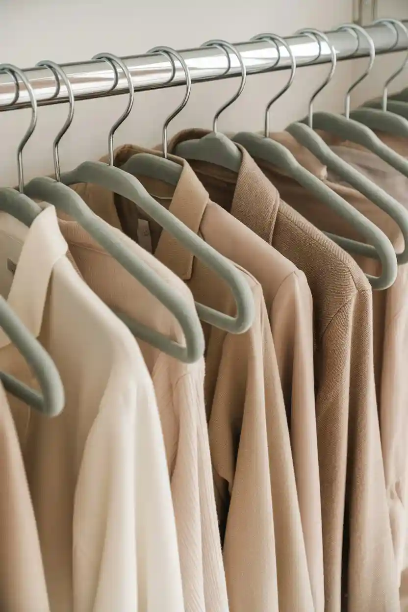 25 Budget Closet Organization Ideas 4 Use Uniform Hangers for Visual Order