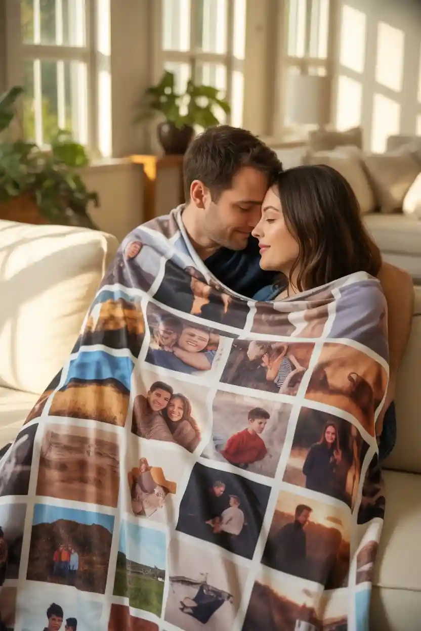 Custom Photo Blanket That Wraps Shared Memories