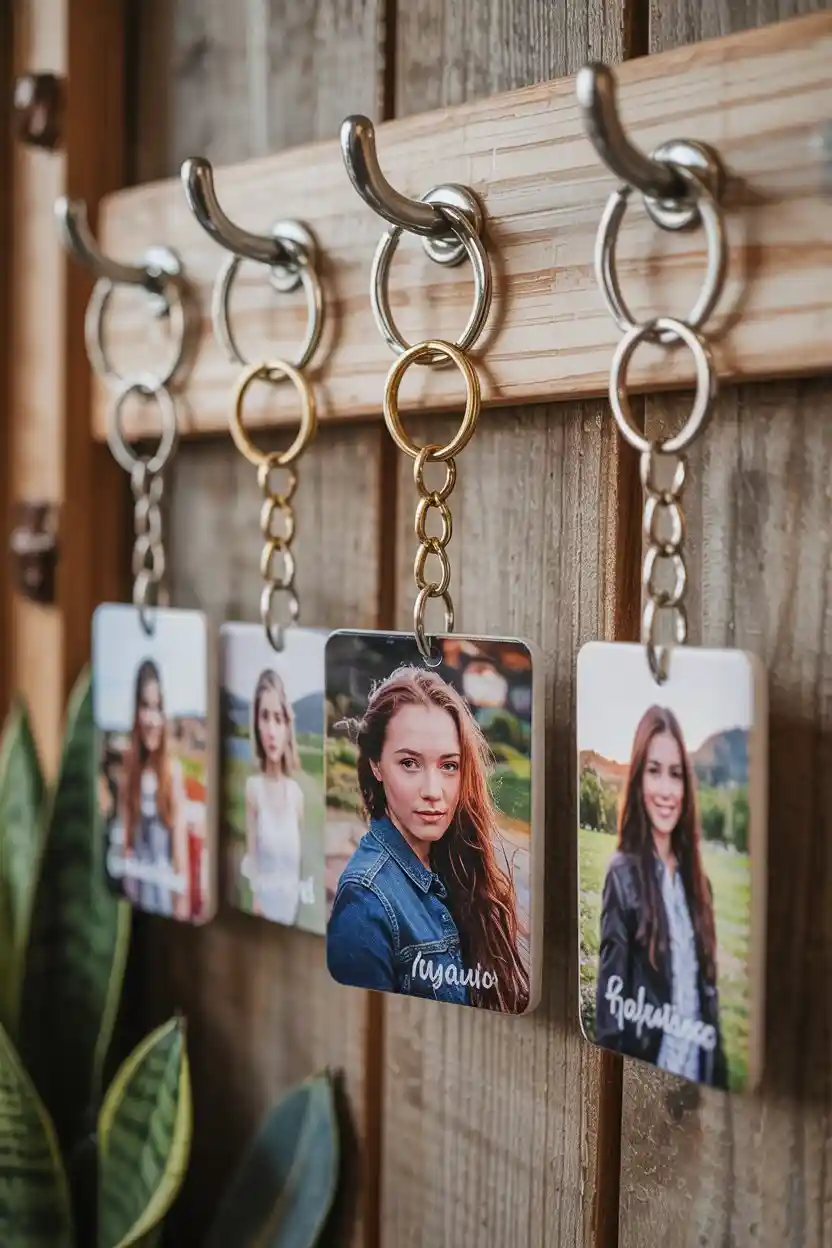 20 Custom Photo Gift Ideas 6 Custom Photo Gift Personalized Photo Keychains