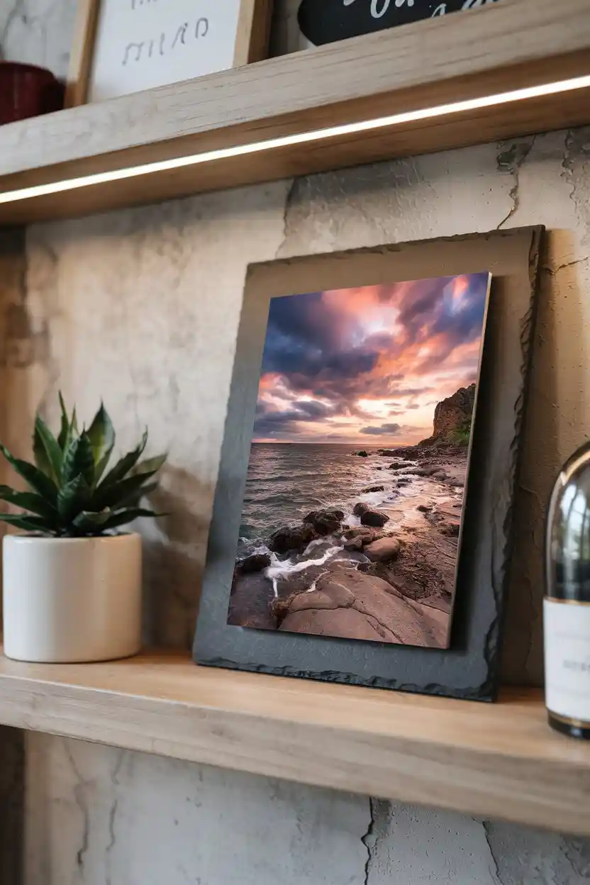 20 Custom Photo Gift Ideas 19 Photo Slate and Tile Frames