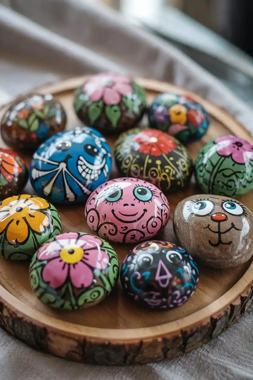 25 DIY Craft Projects 16 Painted Rocks