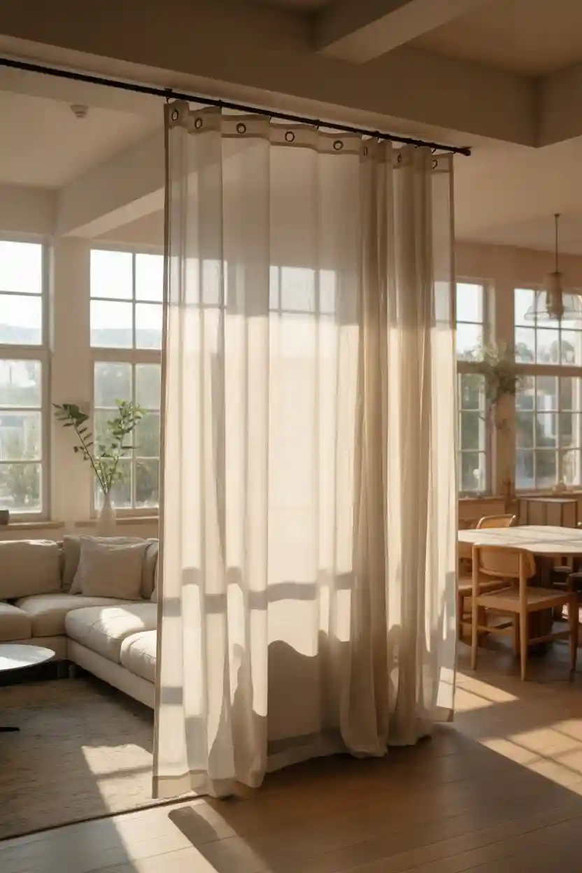 DIY Room Divider Curtain