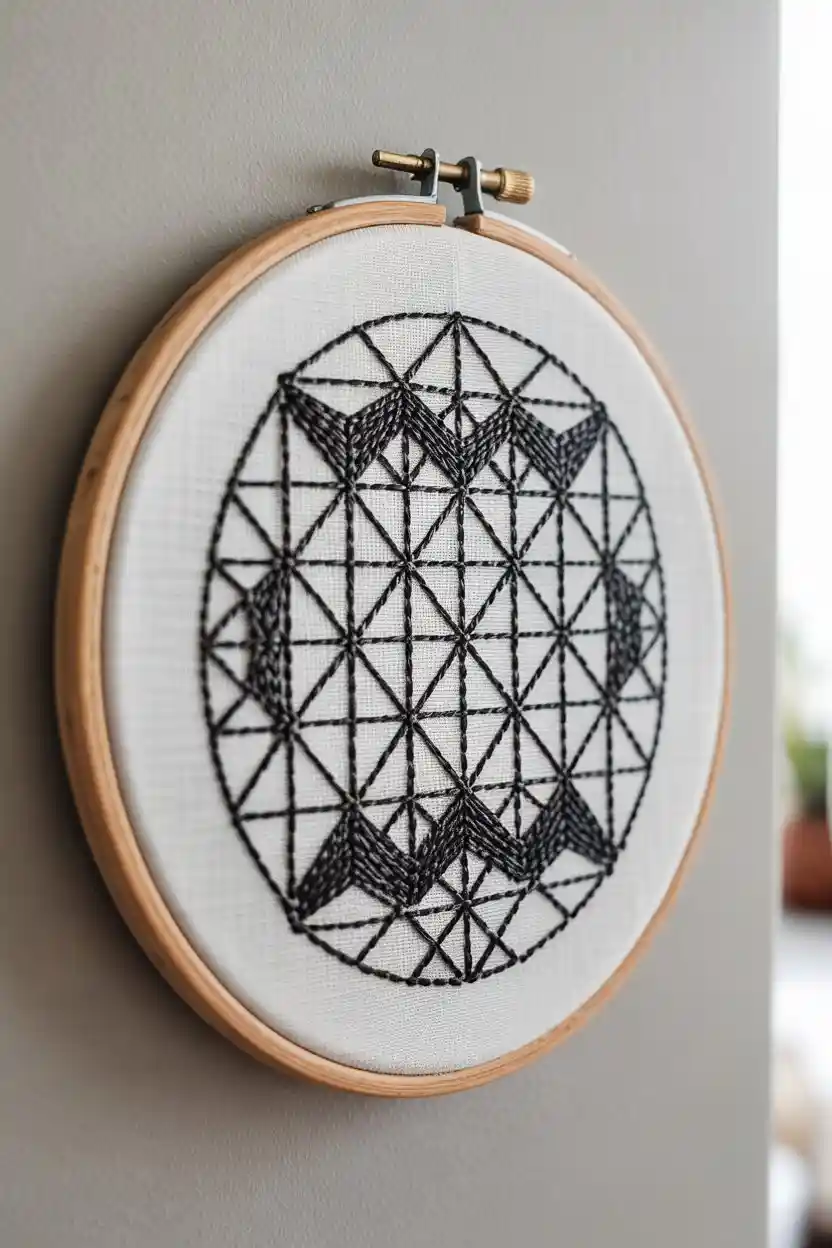 25 Embroidery Hoop Art Ideas 24 Blackwork Embroidery Hoop