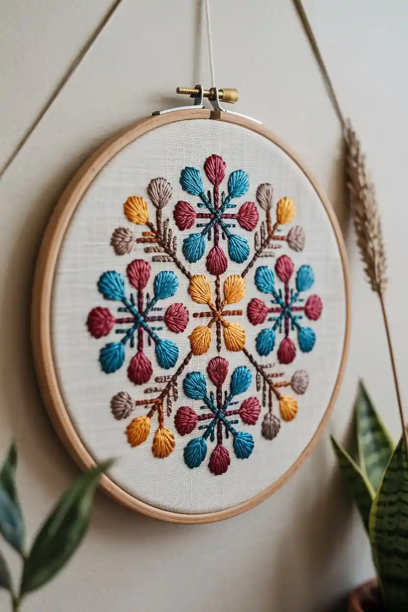 25 Embroidery Hoop Art Ideas 18 Cultural Motif Embroidery Hoop