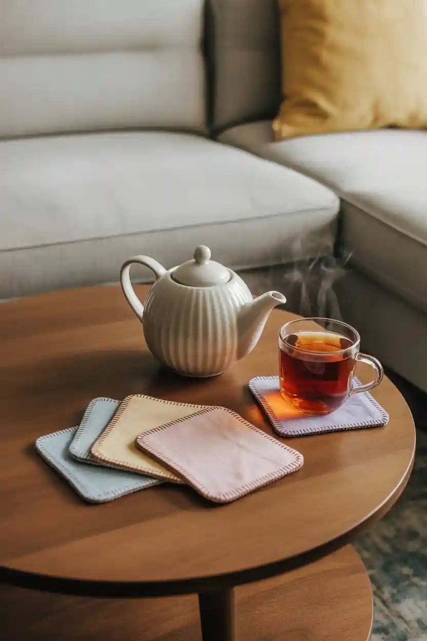Handmade Fabric Coasters